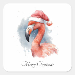 Snowbird Flamingo, Brauch Quadratischer Aufkleber