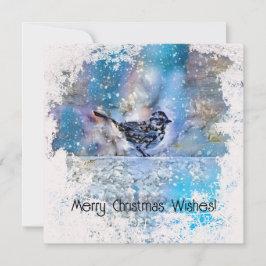 Snowbird Frosty Bird Weihnachtskarte Mitteilungskarte