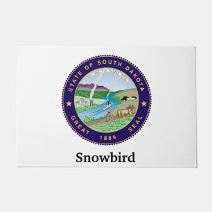 Snowbird personifizieren fußmatte