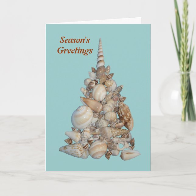 Snowbird SeaShell-Karte Feiertagskarte (Vorderseite)