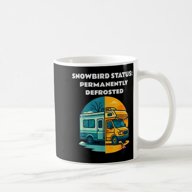 Snowbird Status Permanently Defrosted Rv Camng Ret Kaffeetasse (Rechts)