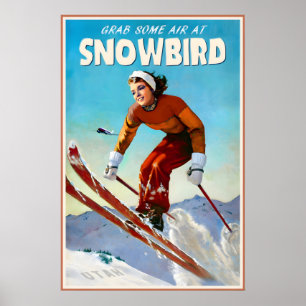 Snowbird Utah Marilyn Monroe Reiseplakat Wasatch Poster