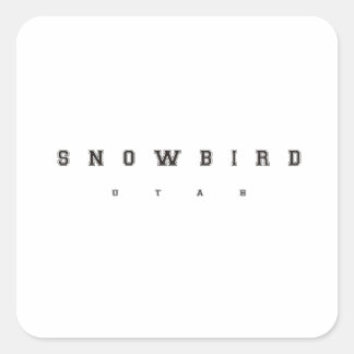 Snowbird Utah Quadratischer Aufkleber