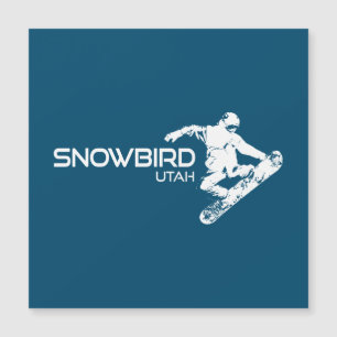Snowbird Utah Snowboarder Magnetkarte