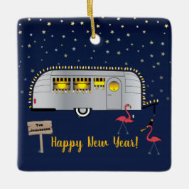 Snowbird's New Year Keramikornament