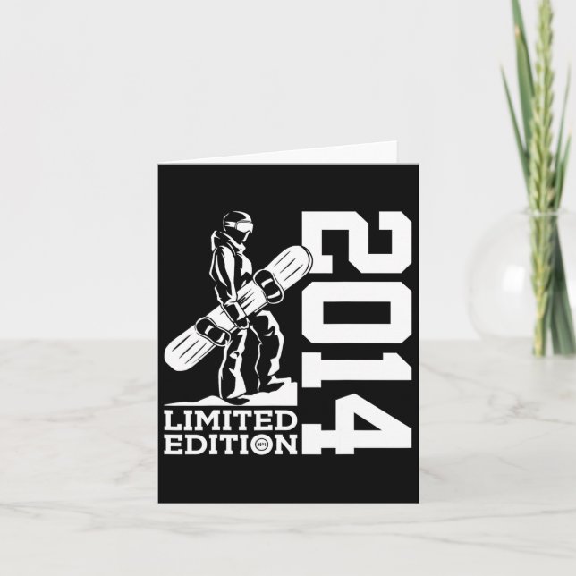 Snowboard 11. Geburtstag Snowboard 2014 Snowboardi Karte (Vorderseite)