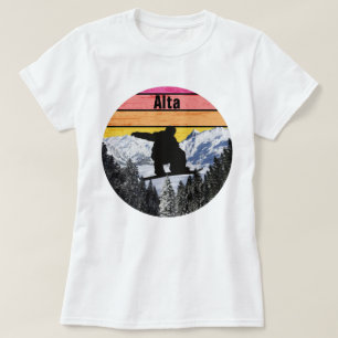 Snowboard Alta Ski Sport Feld Berge T-Shirt
