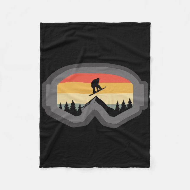 Snowboard Apparel - Snowboarden Snowboarder Snowb Fleecedecke (Vorderseite)