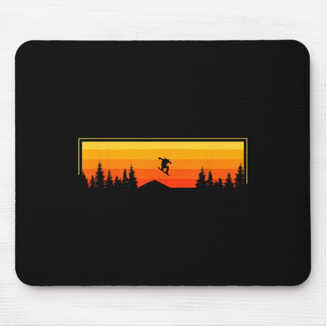 Snowboard Apparel - Snowboarden Snowboarder Snowb Mousepad (Vorne)