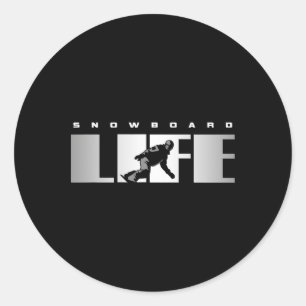 Snowboard Apparel - Snowboarden Snowboarder Snowb Runder Aufkleber