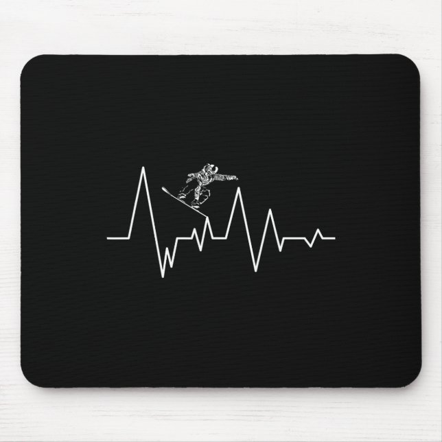 Snowboard Athleten Snowboarder Ski Wintersport P Mousepad (Vorne)