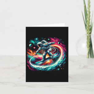 Snowboard auf dem Snowboarder Astronauten Snowboar Karte