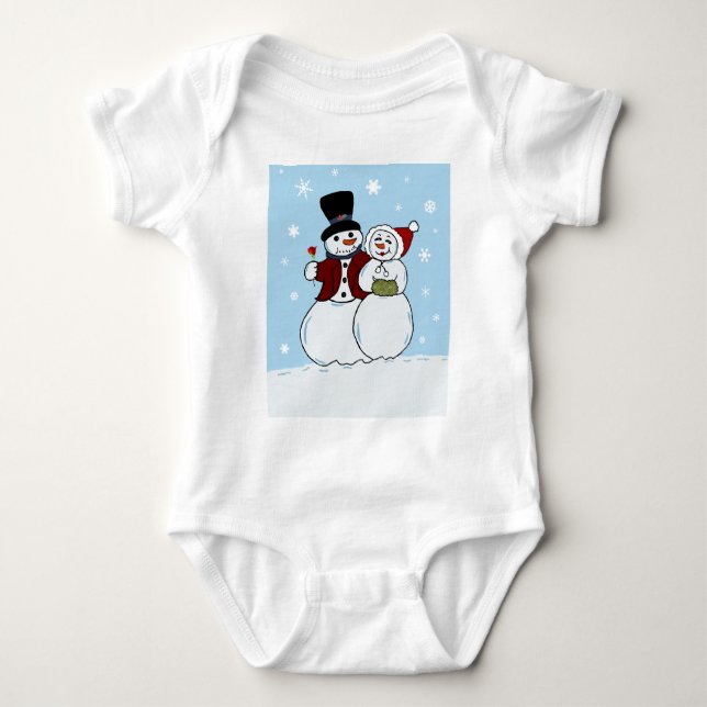 Snowboard Baby Strampler (Vorderseite)