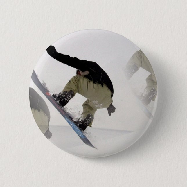 Snowboard befördert ringsum Knopf mit der Button (Vorderseite)