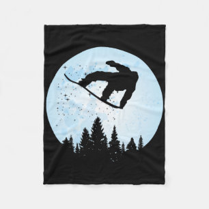 Snowboard Bigfoot Ski Lustig Sasquatch Skifahren Fleecedecke