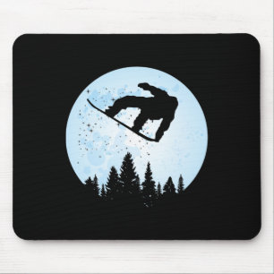 Snowboard Bigfoot Ski Lustig Sasquatch Skifahren Mousepad