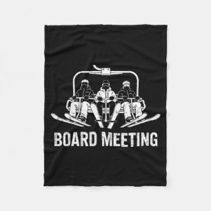 Snowboard-Board-Besprechung Ski-Lift Skifahrer Win Fleecedecke