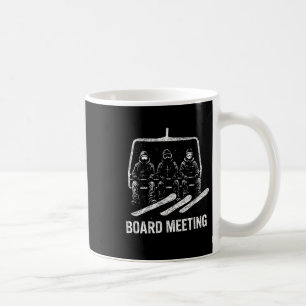 Snowboard-Board-Besprechung Ski-Lift Skifahrer Win Kaffeetasse