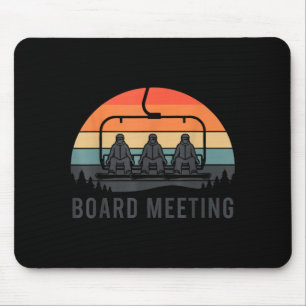 Snowboard-Board-Besprechung Ski-Lift Skifahrer Win Mousepad