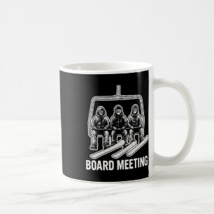Snowboard Brett Meeting Ski Lift Skifahrer Winter  Kaffeetasse