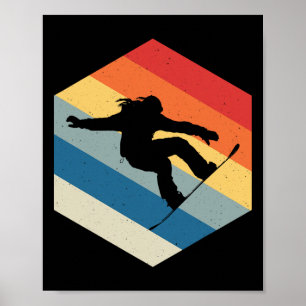 Snowboard Brett Meeting Ski Lift Skifahrer Winter  Poster