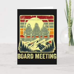 Snowboard Brett Meeting Ski Lift Skifahrer Winters Karte