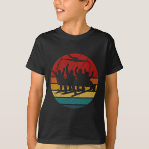 Snowboard Brett Meeting Ski Lift Skifahrer Winters T-Shirt