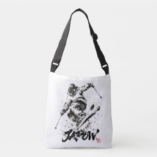 Snowboard Brush Art - Skier Light Tragetaschen Mit Langen Trägern