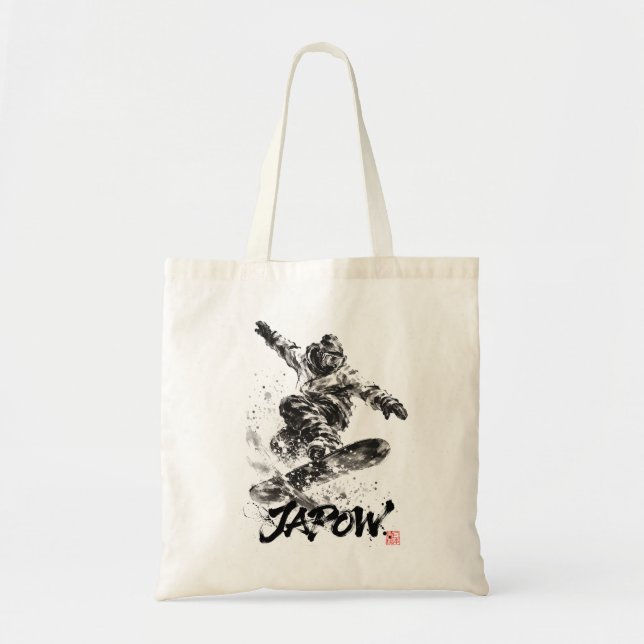 Snowboard Brush Art - Snowboarder Light Tragetasche (Vorne)