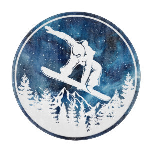 Snowboard Cutting Board Schneidebrett