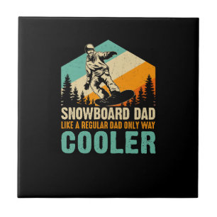 Snowboard-Dad wie ein normaler Vater, nur viel coo Fliese