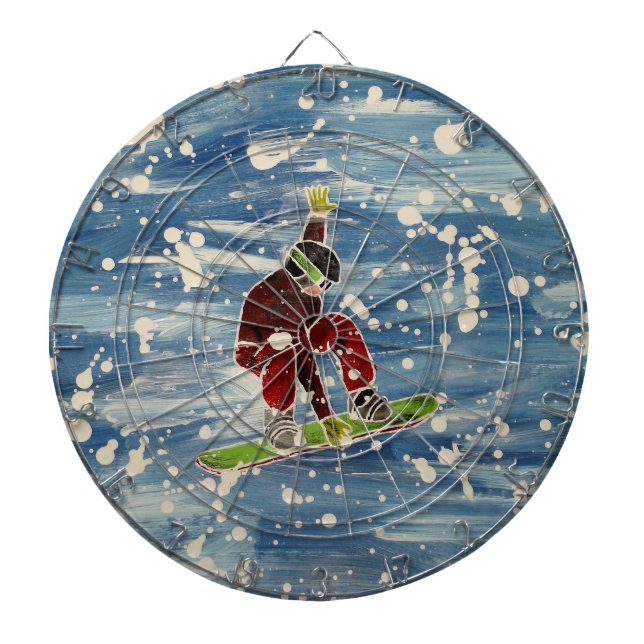 Snowboard-Dartboard Dartscheibe (vorne)
