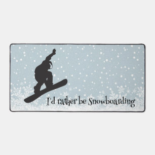 Snowboard Design Desk Mat Schreibtischunterlage