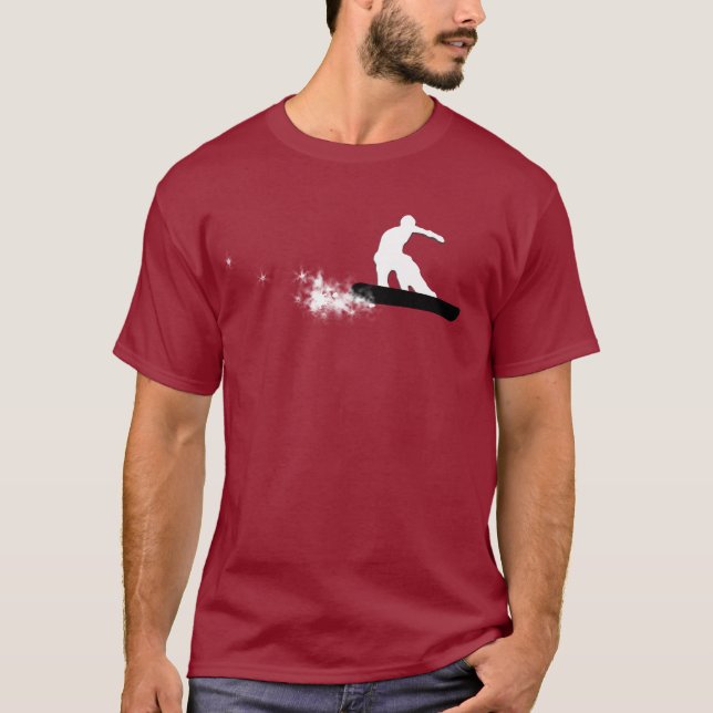 Snowboard. einfach T-Shirt (Vorderseite)