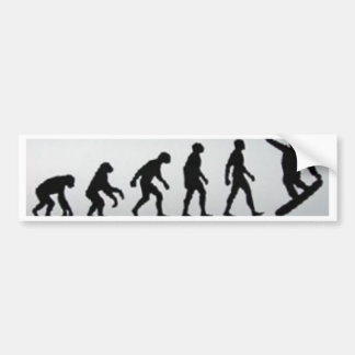 Snowboard-Evolution Autoaufkleber