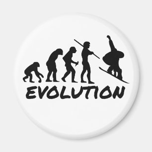Snowboard-Evolution Magnet