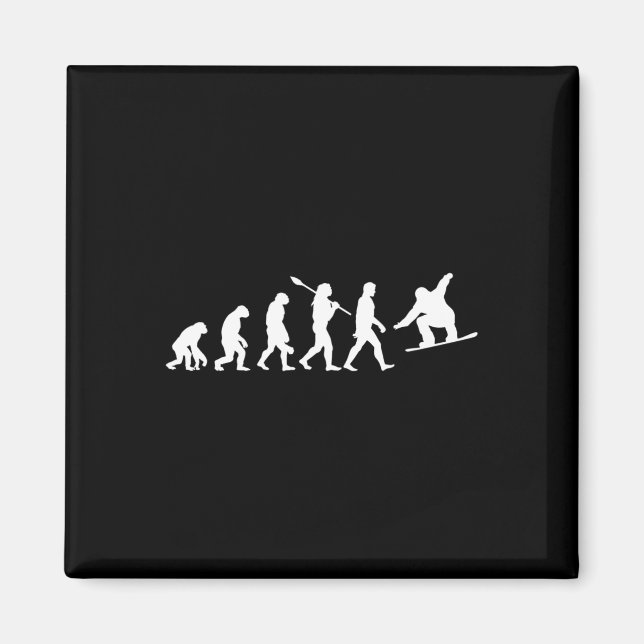 Snowboard-Evolution Magnet (Vorne)