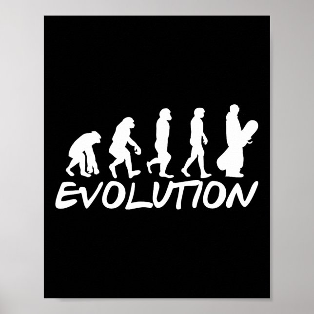 Snowboard Evolution Snowboarden Poster (Vorne)