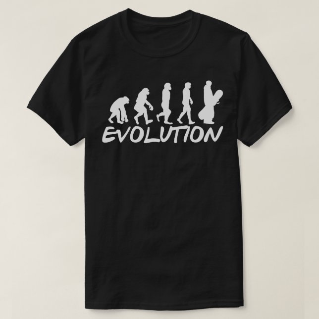 Snowboard Evolution Snowboarden T-Shirt (Design vorne)