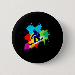 Snowboard-Farbexplosion Button
