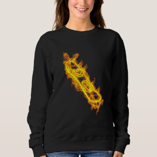 Snowboard-Feuergewehrfahrzeug Snowboard Flaming Sn Sweatshirt