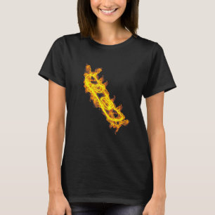 Snowboard-Feuergewehrfahrzeug Snowboard Flaming Sn T-Shirt