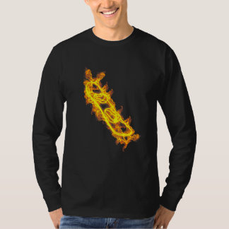 Snowboard-Feuergewehrfahrzeug Snowboard Flaming Sn T-Shirt