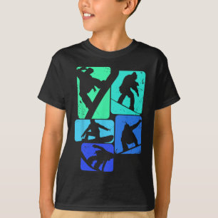 Snowboard für Snowboarder Retro Mens Snowboarden T-Shirt