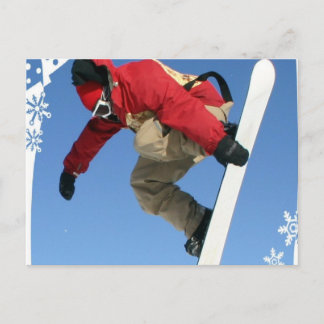 Snowboard Grab Postcard Postkarte