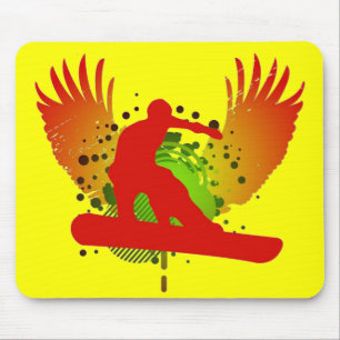 Snowboard. Hi-Fi. Mousepad