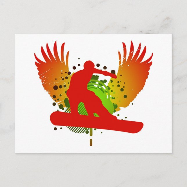Snowboard : Hi-Fi : Postkarte (Vorderseite)