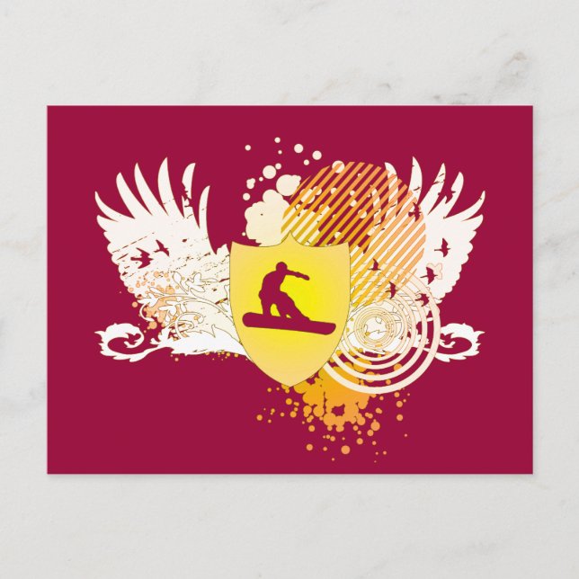 Snowboard : Hi-Fi : Postkarte (Vorderseite)