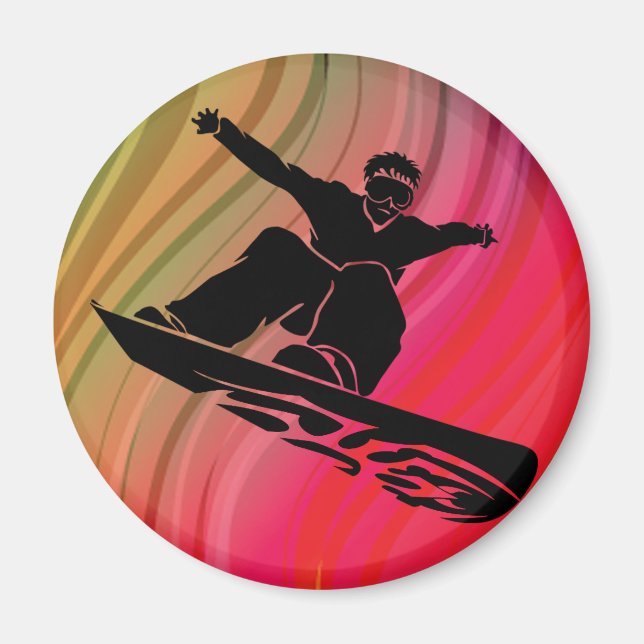 Snowboard Jump Magnet (Vorne)