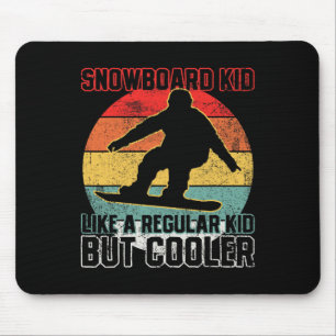 Snowboard Kid Snowboarder Snowboarden Mousepad